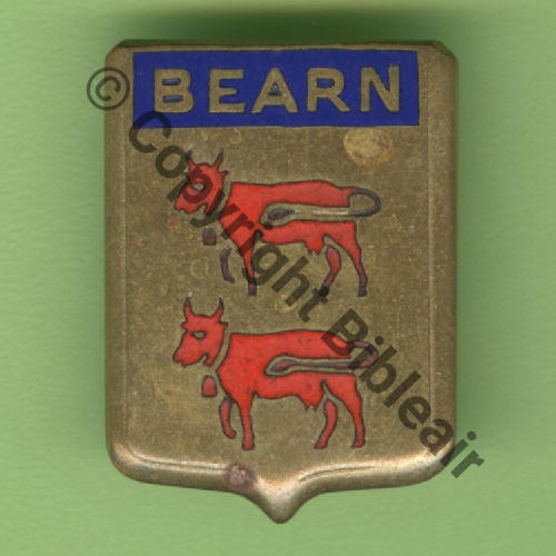 A1067 1960.75 ET.1.64 BEARN EVREUX  DrP 2Anneaux Guilloche SNH MAT BLEU SOMBRE CLOCHES ROUGES Src.Y.GENTY 5Eur10.16 